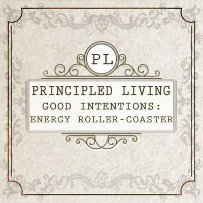 Full good intentions energy roller coaster principled living