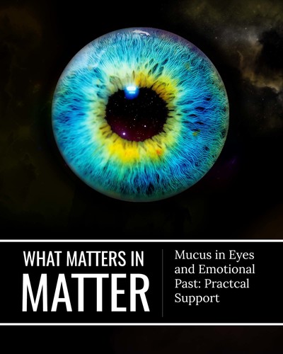Full mucus in eyes and emotional past practical support what matters in matter