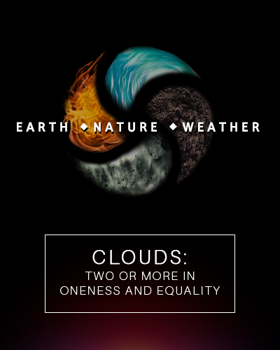 Full clouds two or more in oneness and equality earth nature and weather